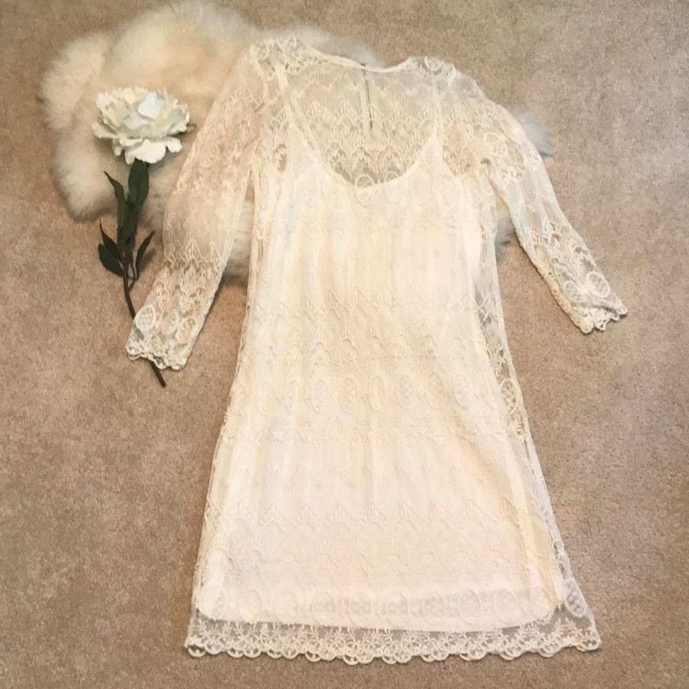Ivory Lace Dress